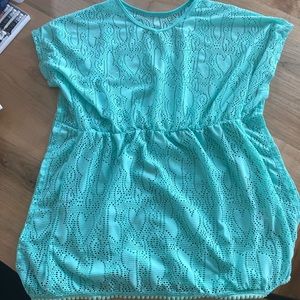 Swim coverup. Teal blue. Size 14-16